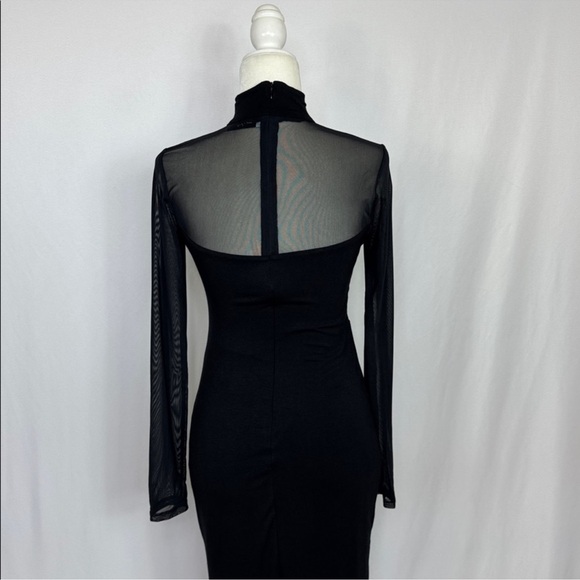 Petal & Pup Farrow Long Sleeve Midi Dress Size Medium Black NWOT - Picture 12 of 16